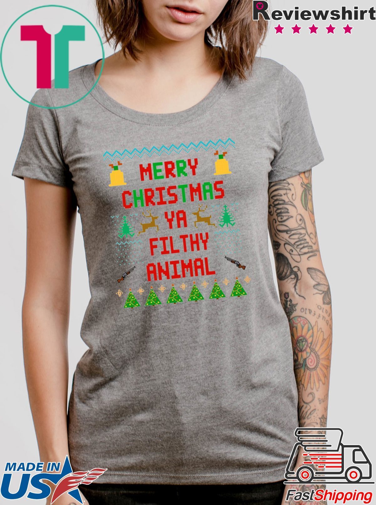 Merry Christmas Ya Filthy Animal Shirt