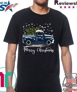 New England Patriots pickup truck Merry Christmas shirt