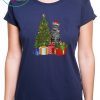 Nice Santa Maine Coon Cat Christmas Tree Light shirt