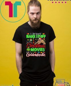 Nice Watch Christmas Movies With My Goldendoodle Christmas Gifts shirt