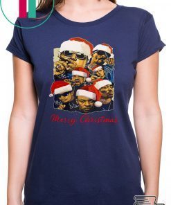 Notorious Big Snoop Dogg Ice Cube Eminem Tupac Santa Christmas Shirt
