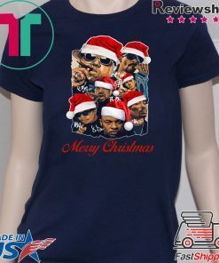 Notorious Big Snoop Dogg Ice Cube Eminem Tupac Santa Merry Christmas T-Shirt