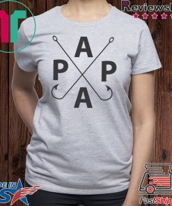 Papa Fish Hook Unisex adult T shirt