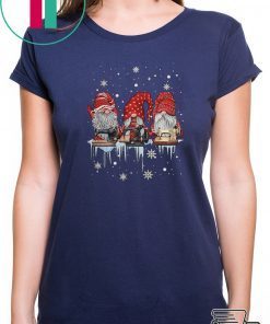 Red Gnome Sewing Christmas shirt