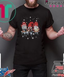 Red Gnome Sewing Christmas shirt