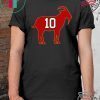 SAN FRANCISCO 49ERS JIMMY GAROPPOLO 10 GOAT SHIRT