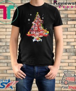 SAN FRANCISCO 49ERS SIGNATURES CHRISTMAS TREE SHIRT
