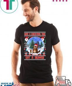 Save A Christmas Tree Eat A Beaver Tee Shirt