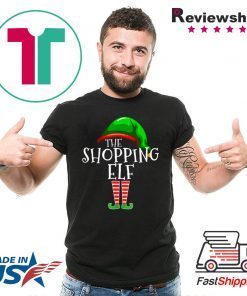 Shopping Elf Group Matching Family Christmas Gift Shopper T-Shirt