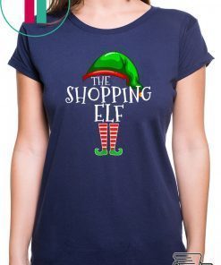 Shopping Elf Group Matching Family Christmas Gift Shopper T-Shirt