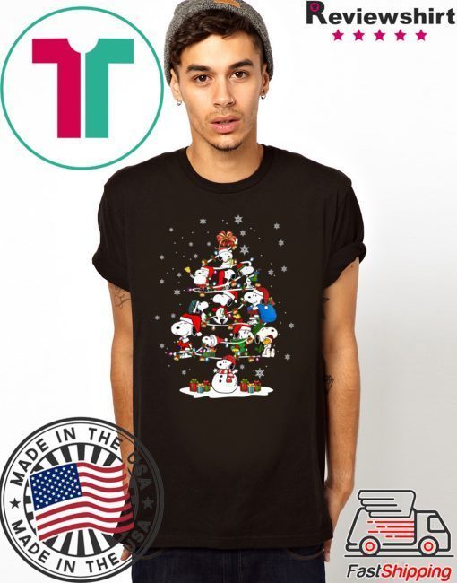 Snoopy Snowman Christmas Tree Shirt