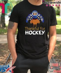 Thankful shirt Turkey thankful for Hockey shirt