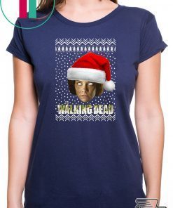 The Walking Dead Maggie Greene Santa Hat Ugly Christmas Shirt