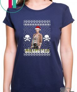 The Walking Dead Melissa McBride Santa Hat Christmas Shirt