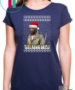 The Walking Dead Morgan Jones Santa Hat Christmas Shirt