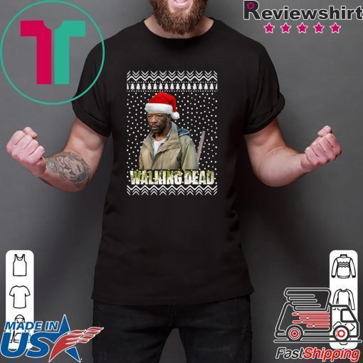 The Walking Dead Morgan Jones Santa Hat Christmas Shirt