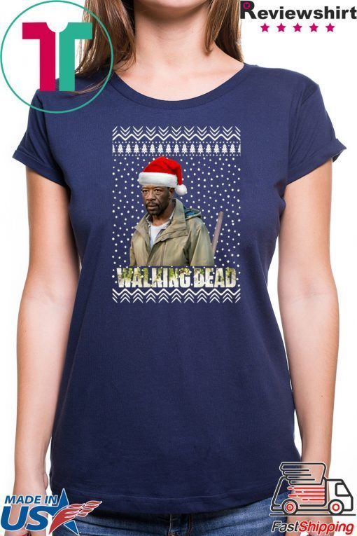 The Walking Dead Morgan Jones Santa Hat Christmas Shirt