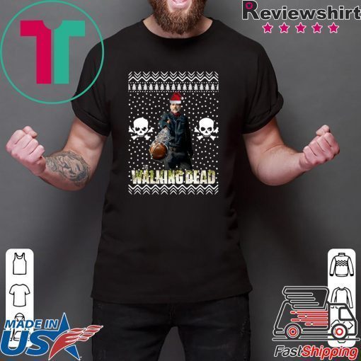 The Walking Dead Negan Santa Hat Christmas Shirt