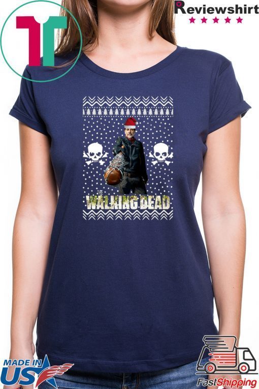 The Walking Dead Negan Santa Hat Christmas Shirt