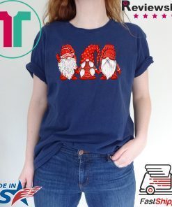 Three Gnomes in red Christmas shirt