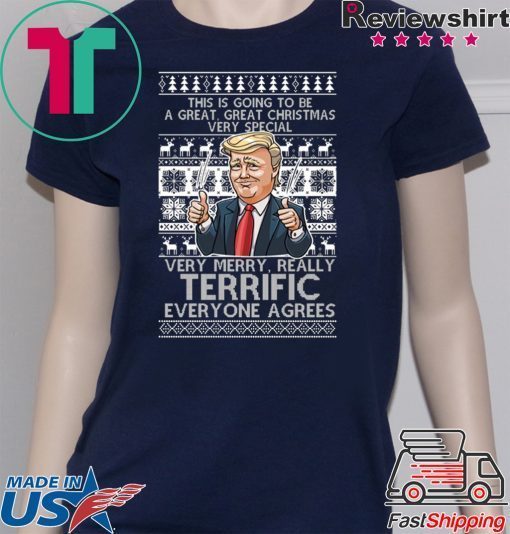 Trump Terrific Ugly Christmas T-Shirt