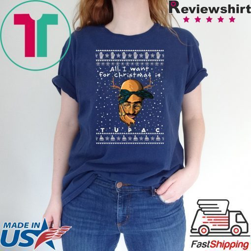 Tupac Rapper Ugly Christmas T-Shirt