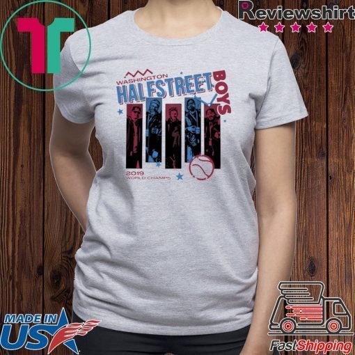 WASHINGTON HALFSTREET BOYS SHIRT 2019 WORLD CHAMPS T-SHIRT