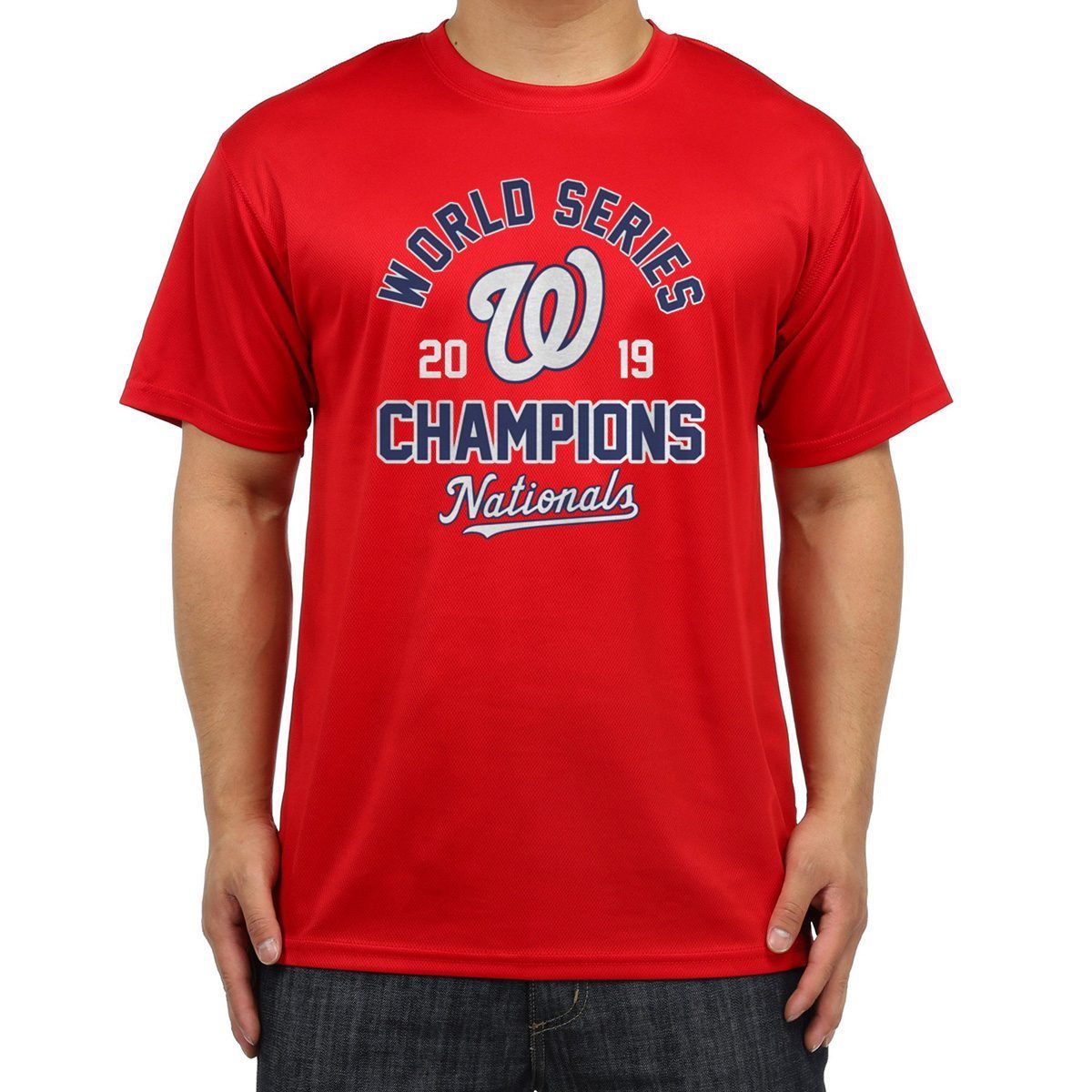 Washington Nationals 2019 World Series Champions Red T-Shirt Size