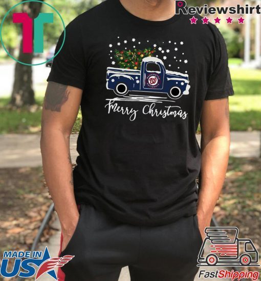 Washington Nationals pickup truck Merry Christmas shirt