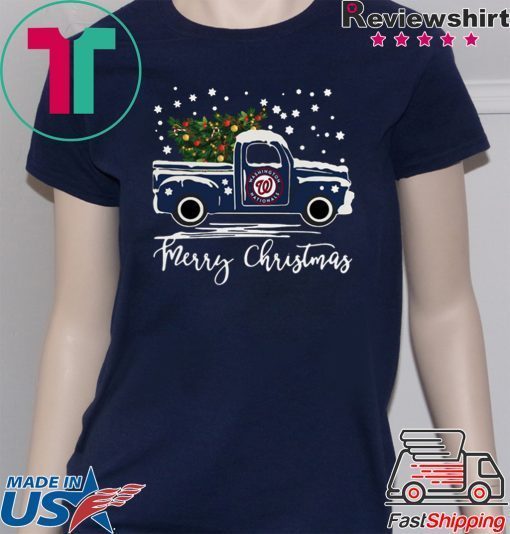 Washington Nationals pickup truck Merry Christmas shirt