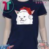 Women Yelling At Confused Cat At Dinner Table Meme Santa Hat T-Shirt