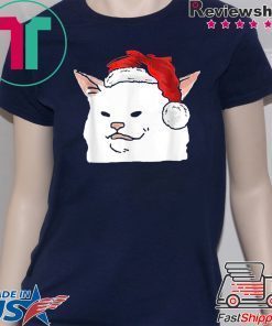 Women Yelling At Confused Cat At Dinner Table Meme Santa Hat T-Shirt