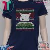 Yelling At A Cat Dinner Table Meme-Best Ugly Christmas Dress T-Shirt