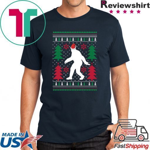 bigfoot christmas shirt