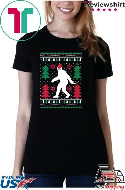 bigfoot christmas shirt