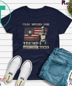 American flag coal miners for Trump 2020 shirt