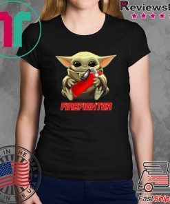 Baby Yoda And Firefighter Shirt