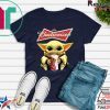 Baby Yoda Hug Budweiser Beer T-Shirt