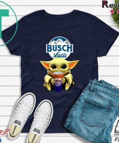 Baby Yoda Hug Busch Latte Beer Shirt