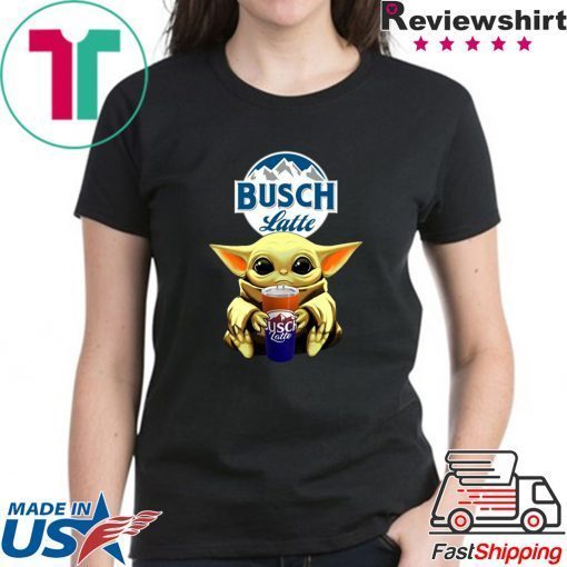 Baby Yoda Hug Busch Latte Beer Shirt