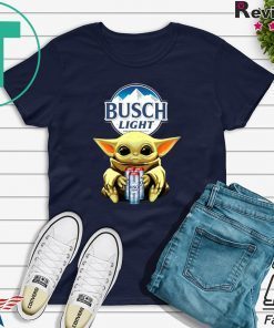 Baby Yoda Hug Busch Light Beer Shirt