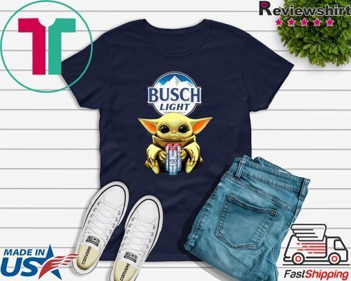 Baby Yoda Hug Busch Light Beer Shirt