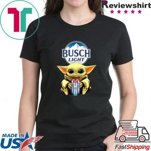 Baby Yoda Hug Busch Light Beer Shirt