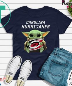 Baby Yoda Hug Carolina Hurricanes Shirt