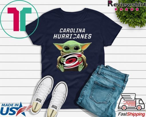 Baby Yoda Hug Carolina Hurricanes Shirt