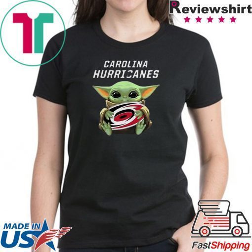 Baby Yoda Hug Carolina Hurricanes Shirt