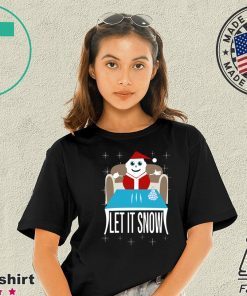 COKE SANTA LET IT SNOW TEE SHIRT