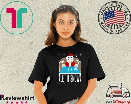 COKE SANTA LET IT SNOW TEE SHIRT