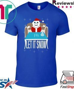 COKE SANTA LET IT SNOW TEE SHIRT