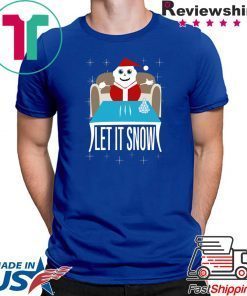 COKE SANTA LET IT SNOW TEE SHIRT